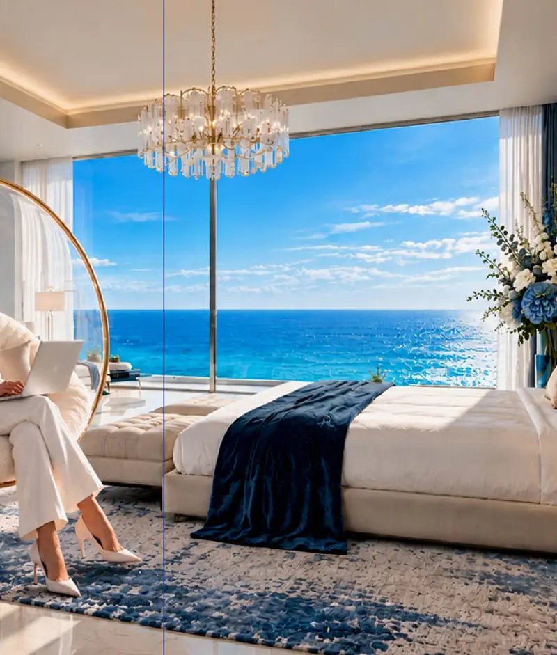 Artist's impression: residence bedroom